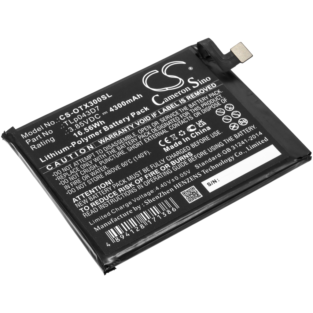 Batérie pre mobilné telefóny Alcatel CS-OTX300SL