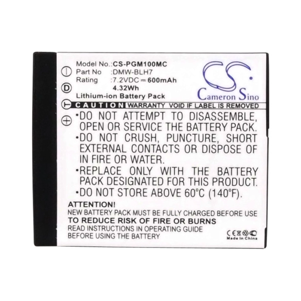 Camera Battery Panasonic CS-PGM100MC