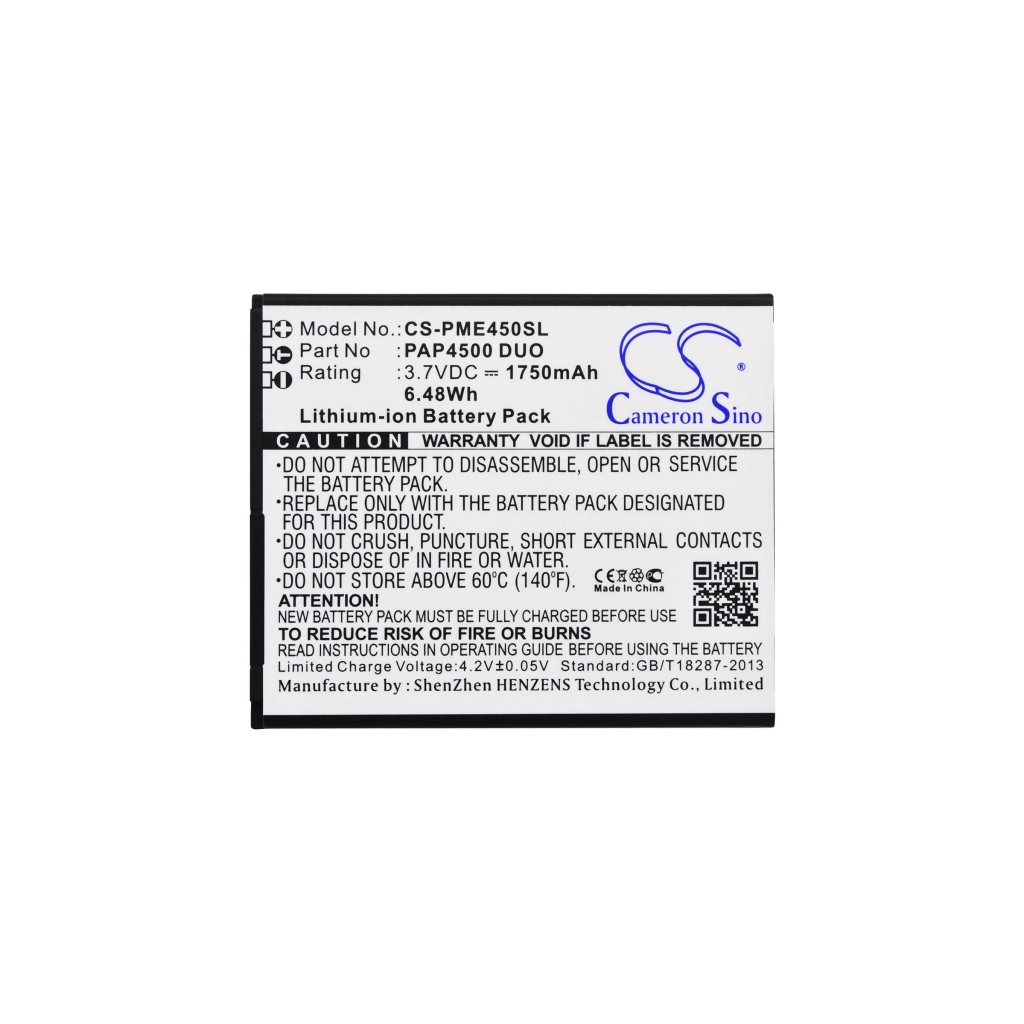 Batérie pre mobilné telefóny Prestigio CS-PME450SL