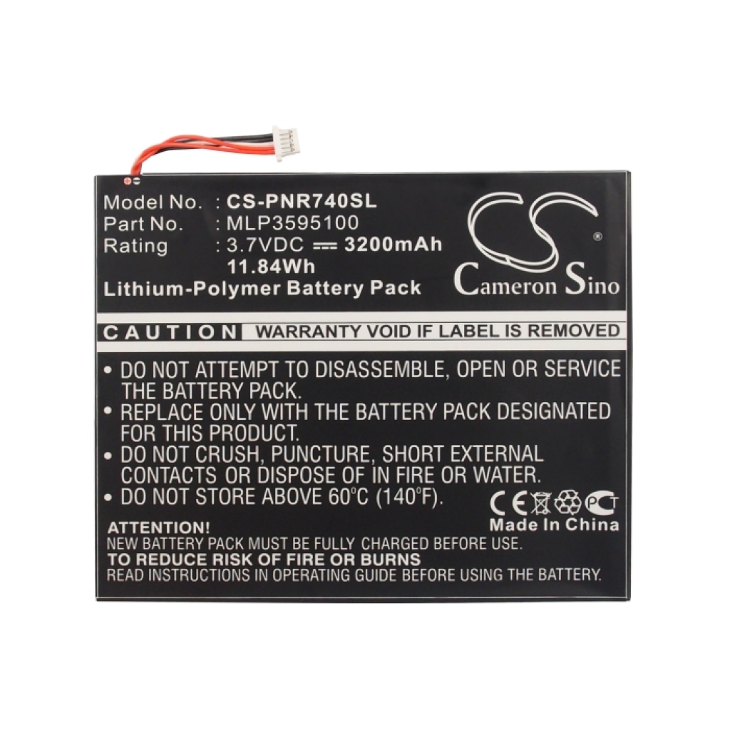 Batérie pre elektronické knihy, elektronické čítačky Pandigital CS-PNR740SL
