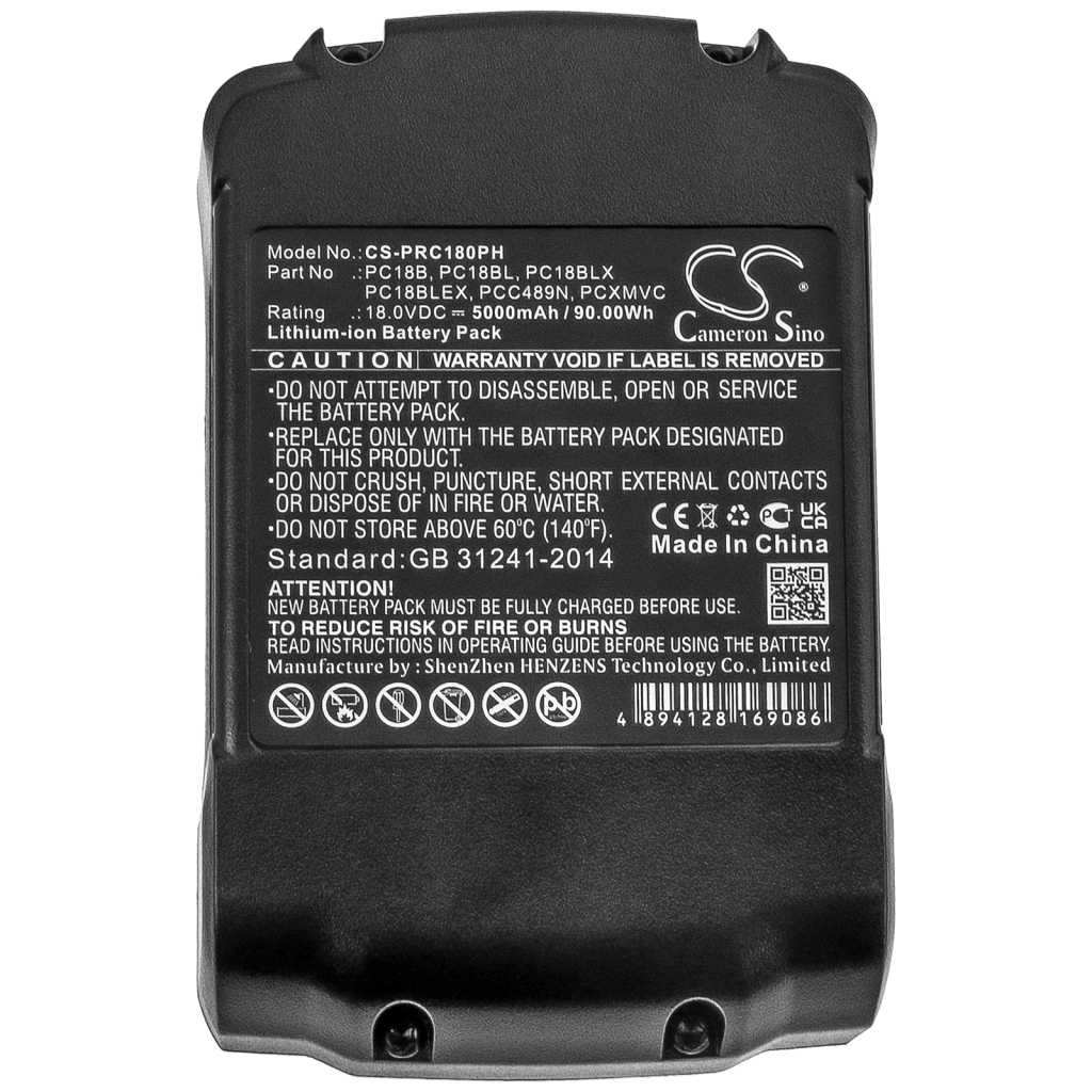 Priemyselné batérie Porter cable CS-PRC180PH