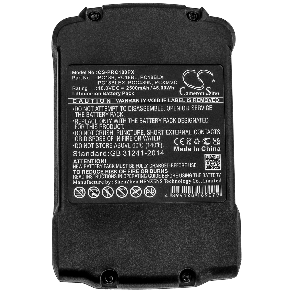 Priemyselné batérie Porter cable CS-PRC180PX