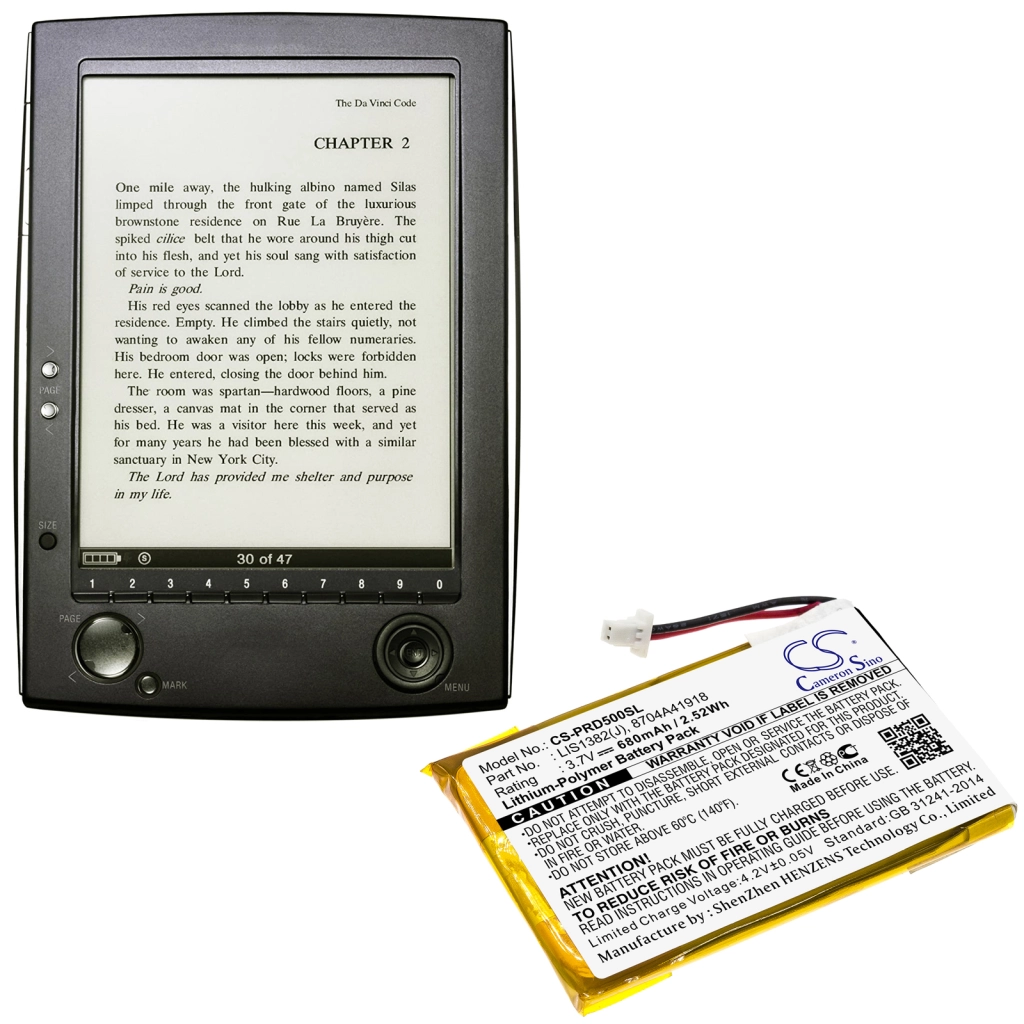 Ebook, eReader Battery Sony CS-PRD500SL
