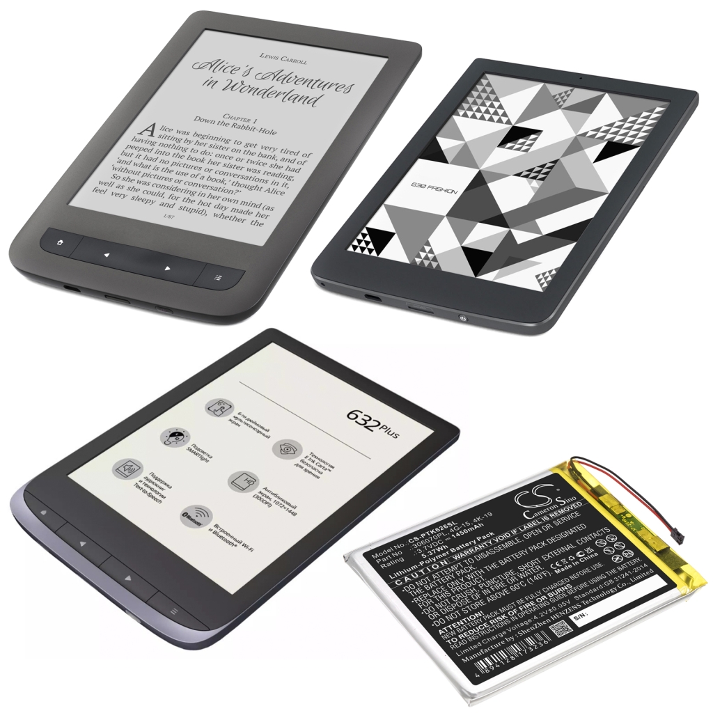 Ebook, eReader Battery Pocketbook 624