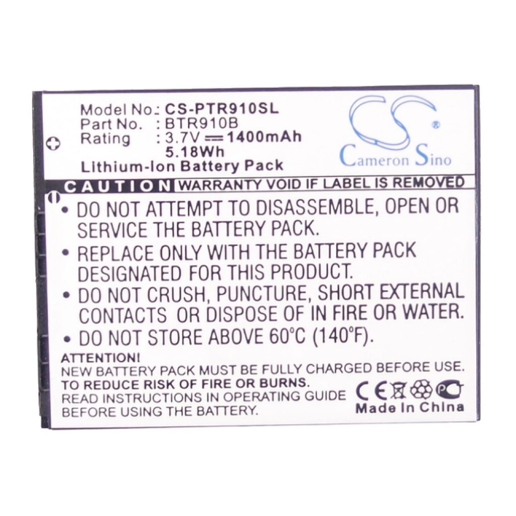 Batérie pre mobilné telefóny Pantech CS-PTR910SL