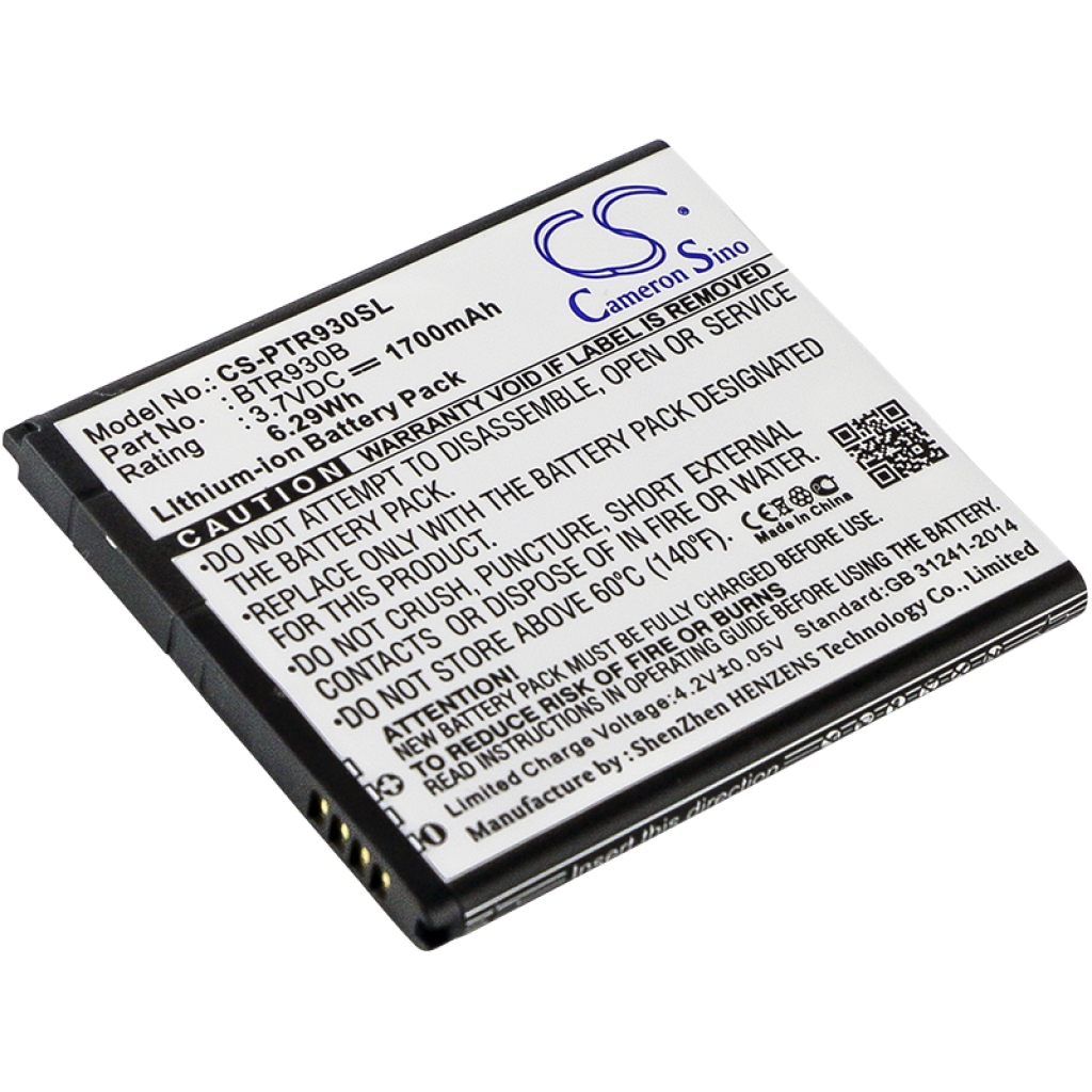 Batérie pre mobilné telefóny Pantech CS-PTR930SL