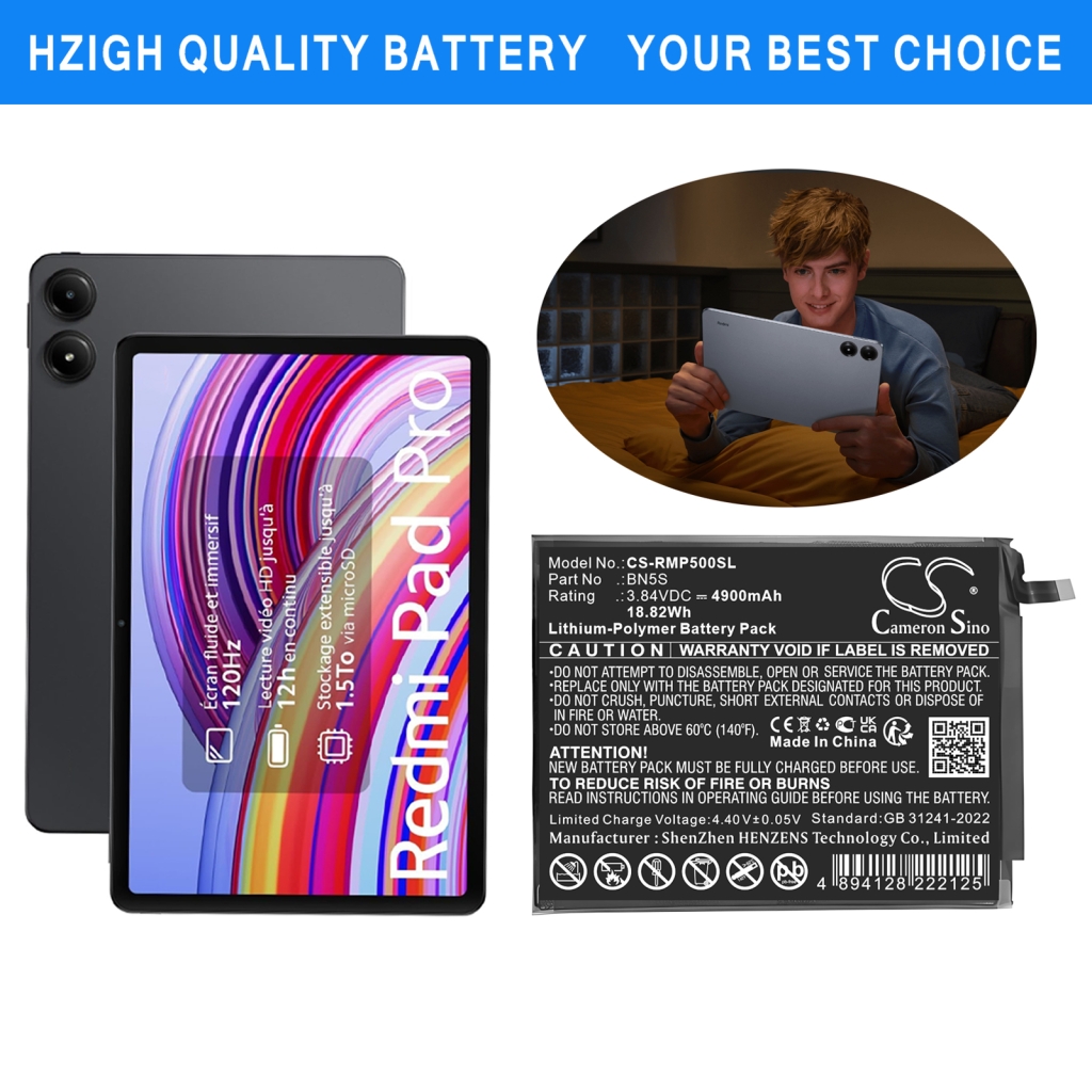 Baterie do tabletů Redmi CS-RMP500SL
