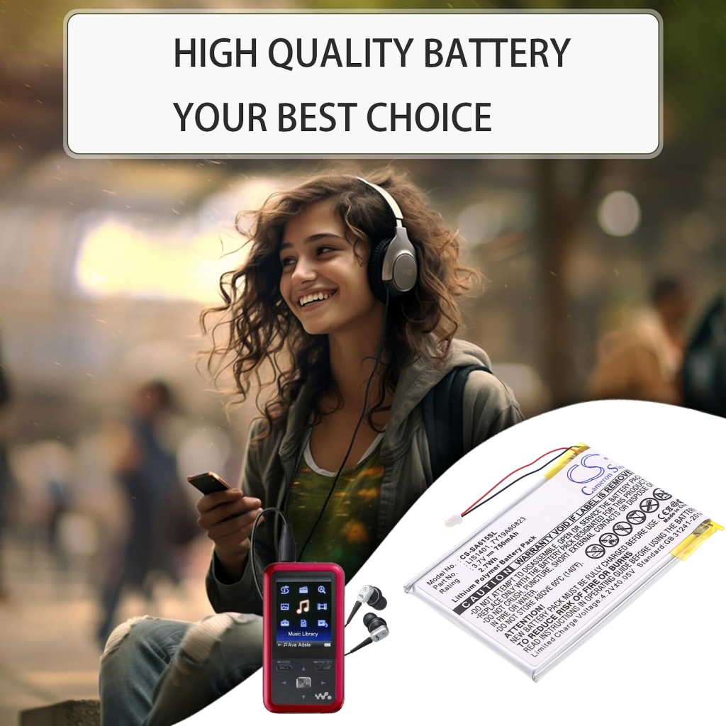 MP3, MP4, PMP Battery Sony CS-SA615SL