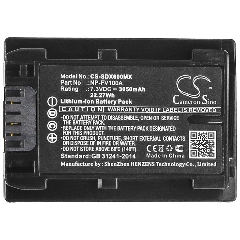 Camera Battery Sony FDR-AX60