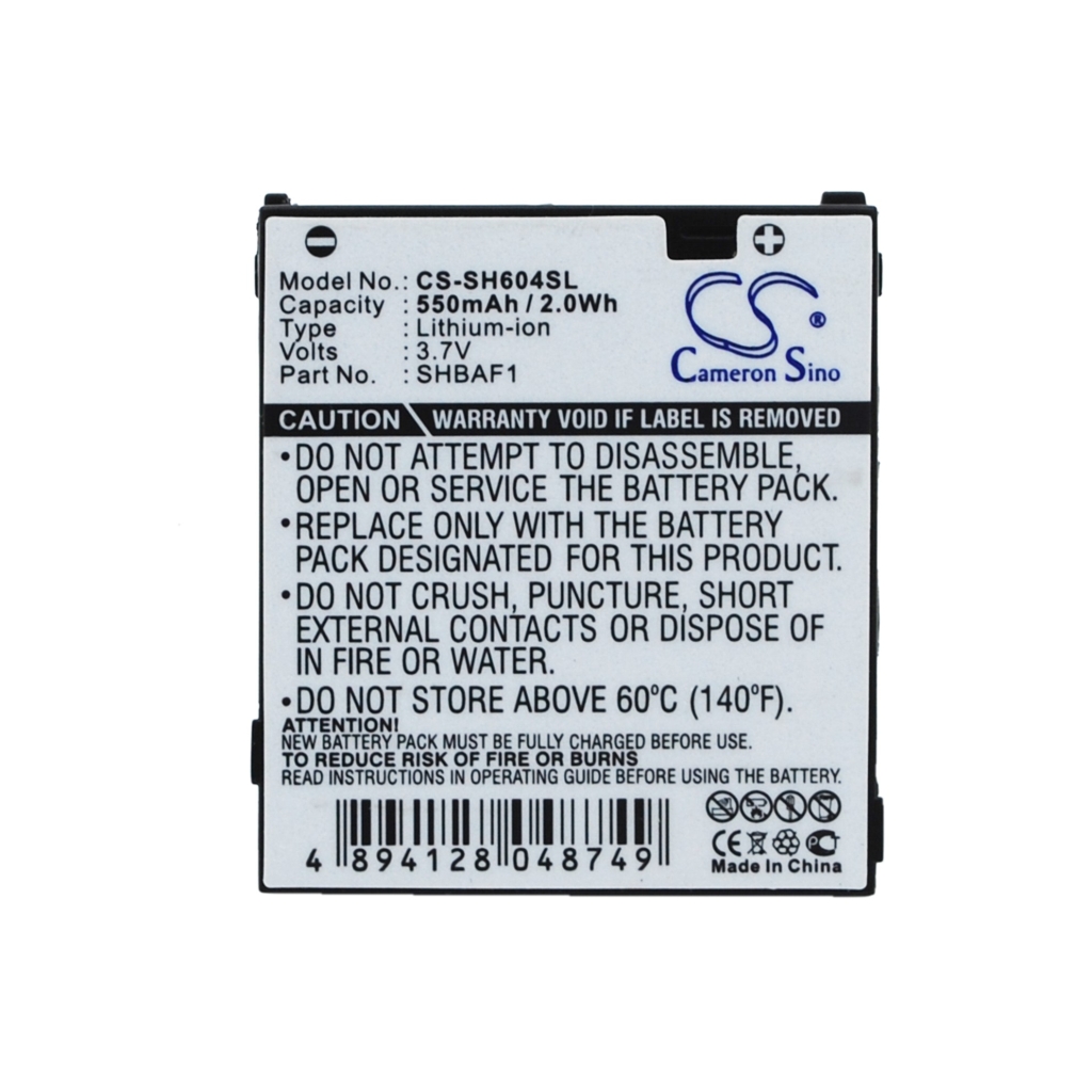 Batérie pre mobilné telefóny Sharp CS-SH604SL