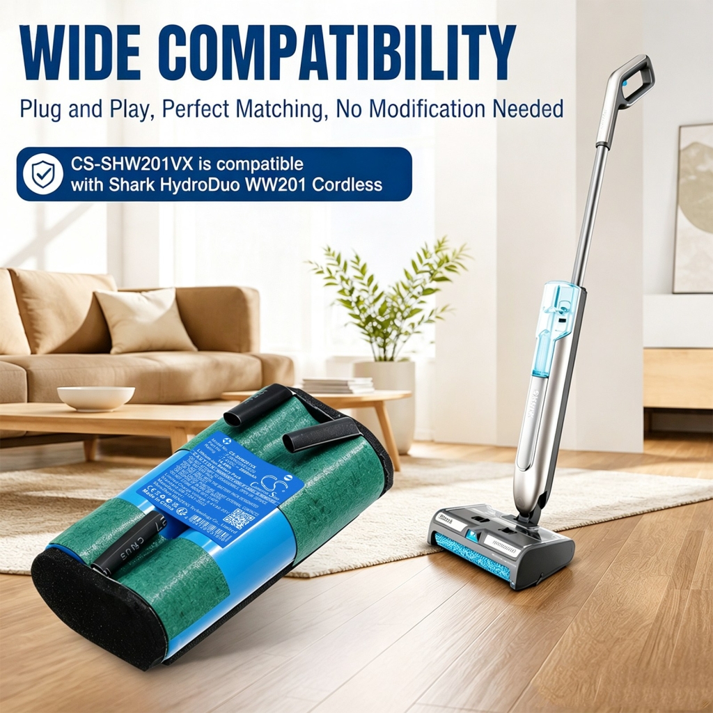 Batérie kompatibilné s Shark HydroDuo WW201 Cordless Wet & Dry Cleane CS-SHW201VX