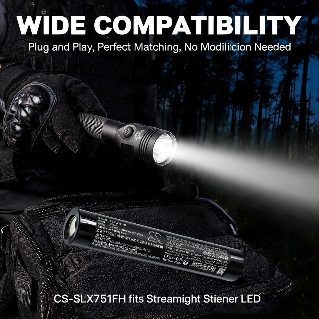 Batérie kompatibilné s Streamlight Stinger LED CS-SLX751FH