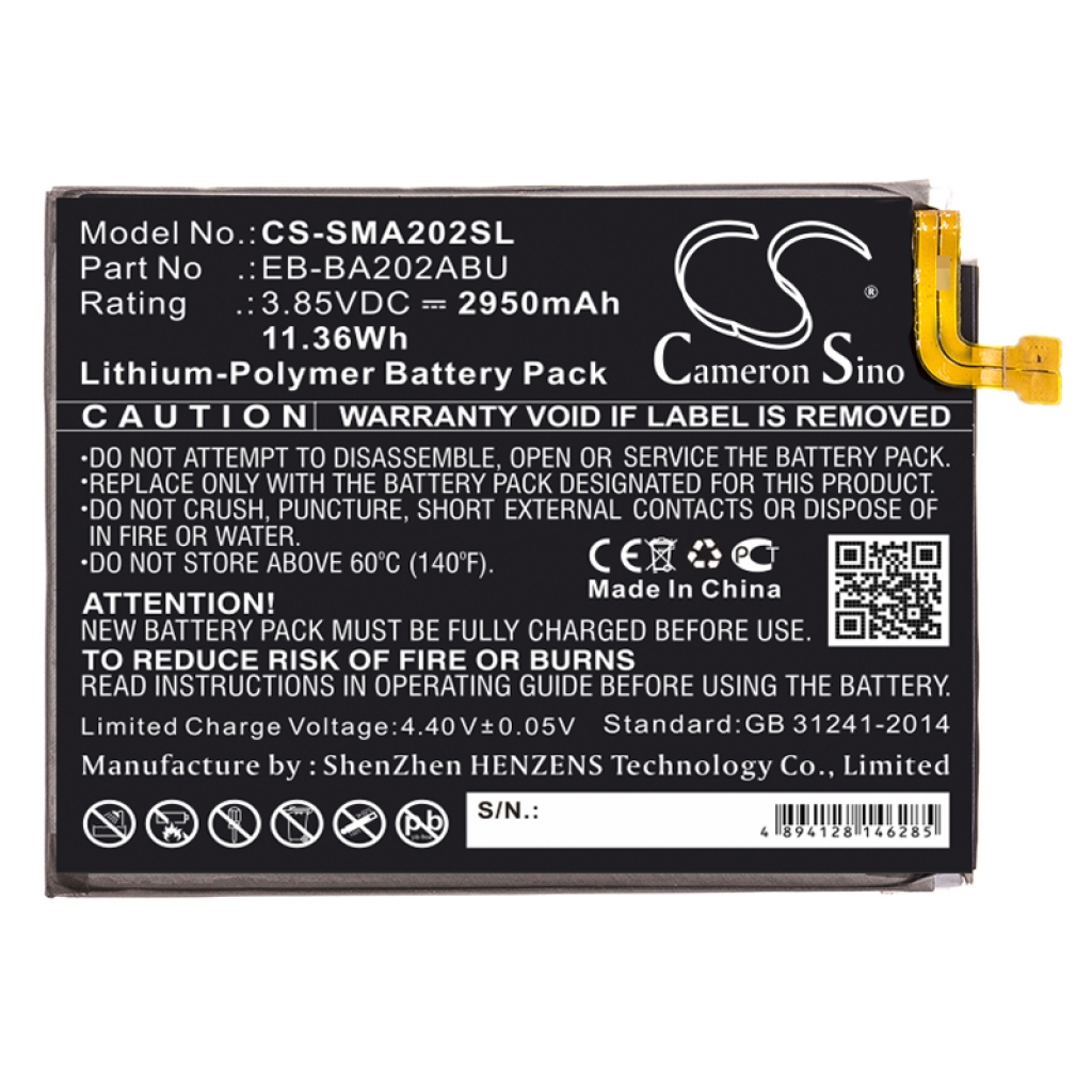Batérie pre mobilné telefóny Samsung CS-SMA202SL