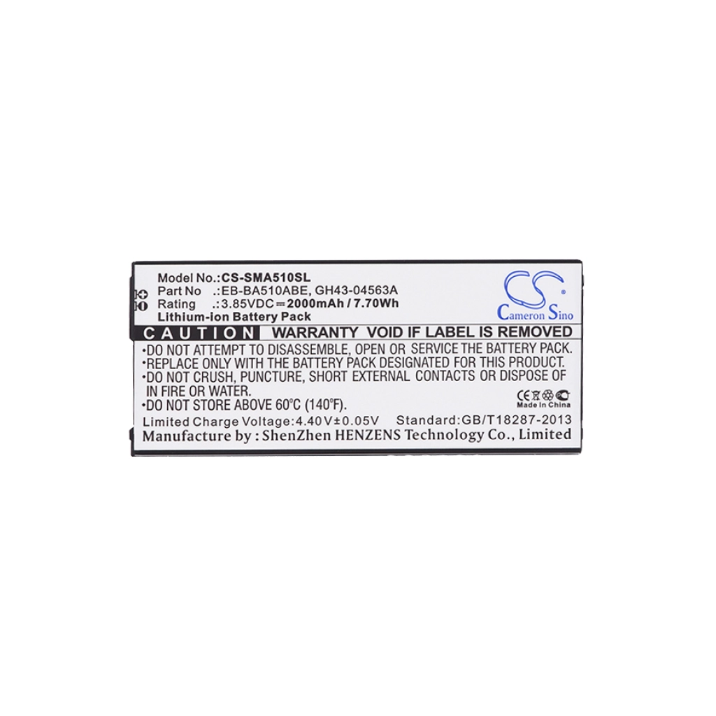Battery Replaces EB-BA510ABE