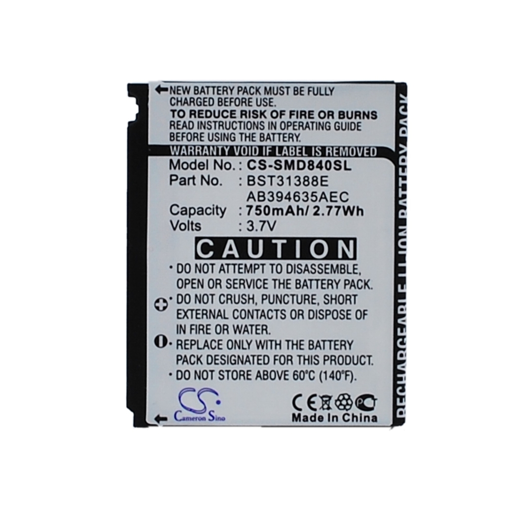 Batérie pre mobilné telefóny Samsung CS-SMD840SL