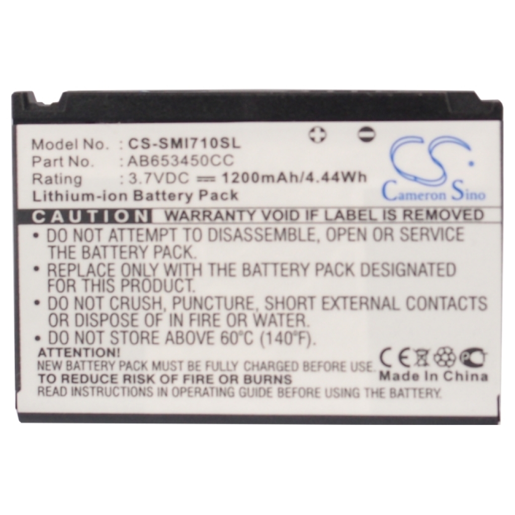 Batérie pre mobilné telefóny Samsung CS-SMI710SL