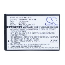 Kompatibilní náhrada baterie za Getac 206465,MG-4LH,TS21878