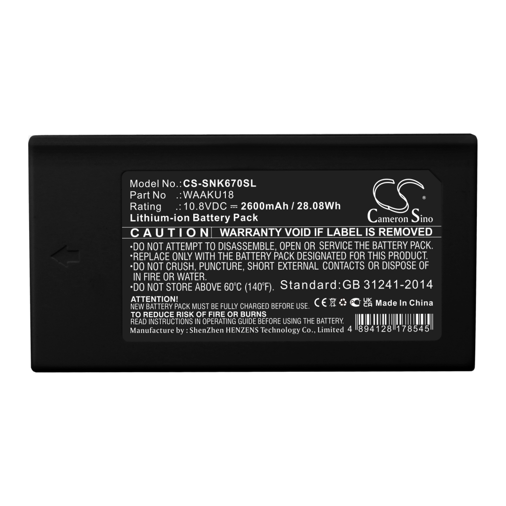 Priemyselné batérie Sonel CS-SNK670SL