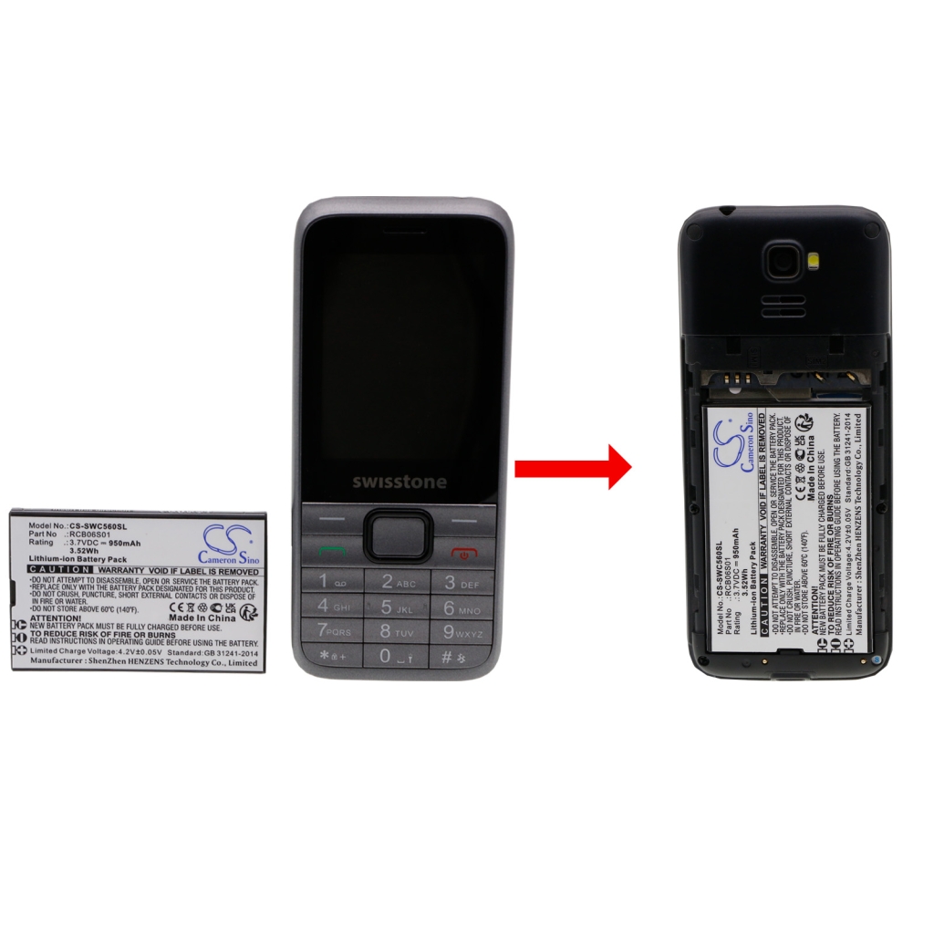 Batérie pre mobilné telefóny Swisstone CS-SWC560SL