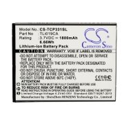 CS-TCP331SL<br />Batérie pre   nahrádza batériu TLi019CA