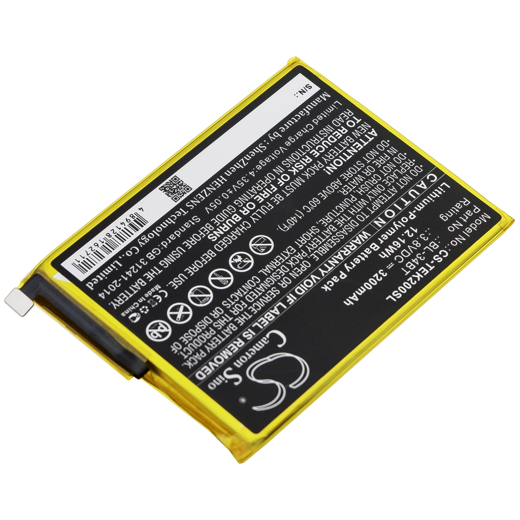 Batérie pre mobilné telefóny Tecno CS-TEK200SL
