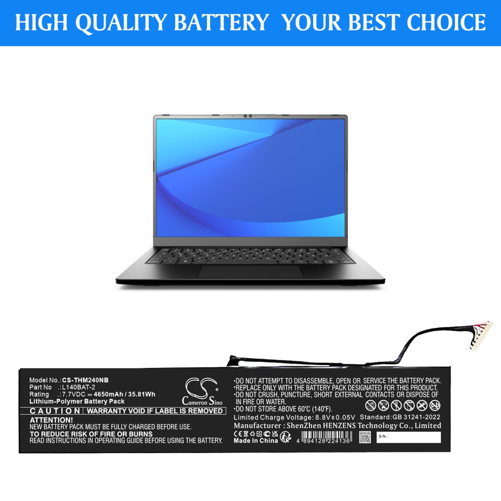 Notebook battery Wooking Jiasha ST Pro