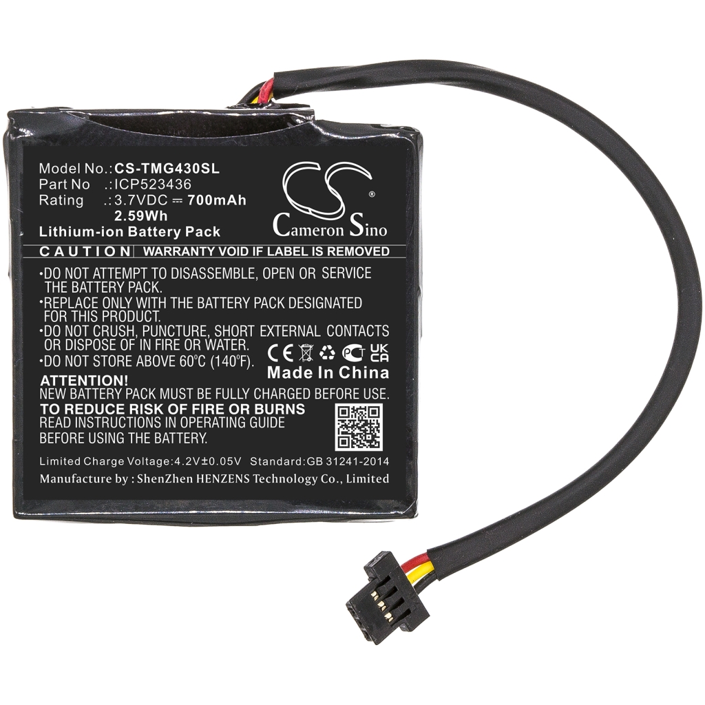 Batéria GPS, navigátora TomTom CS-TMG430SL