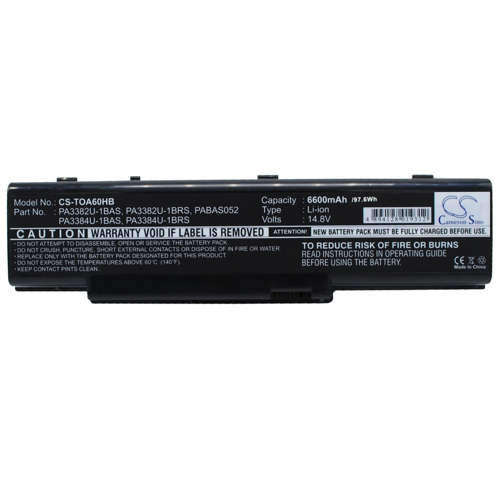 Notebook battery Toshiba Satellite A60-672
