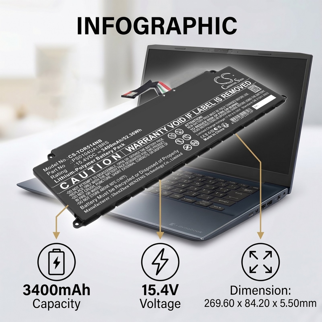 Baterie kompatibilní s Toshiba CS-TOR514NB