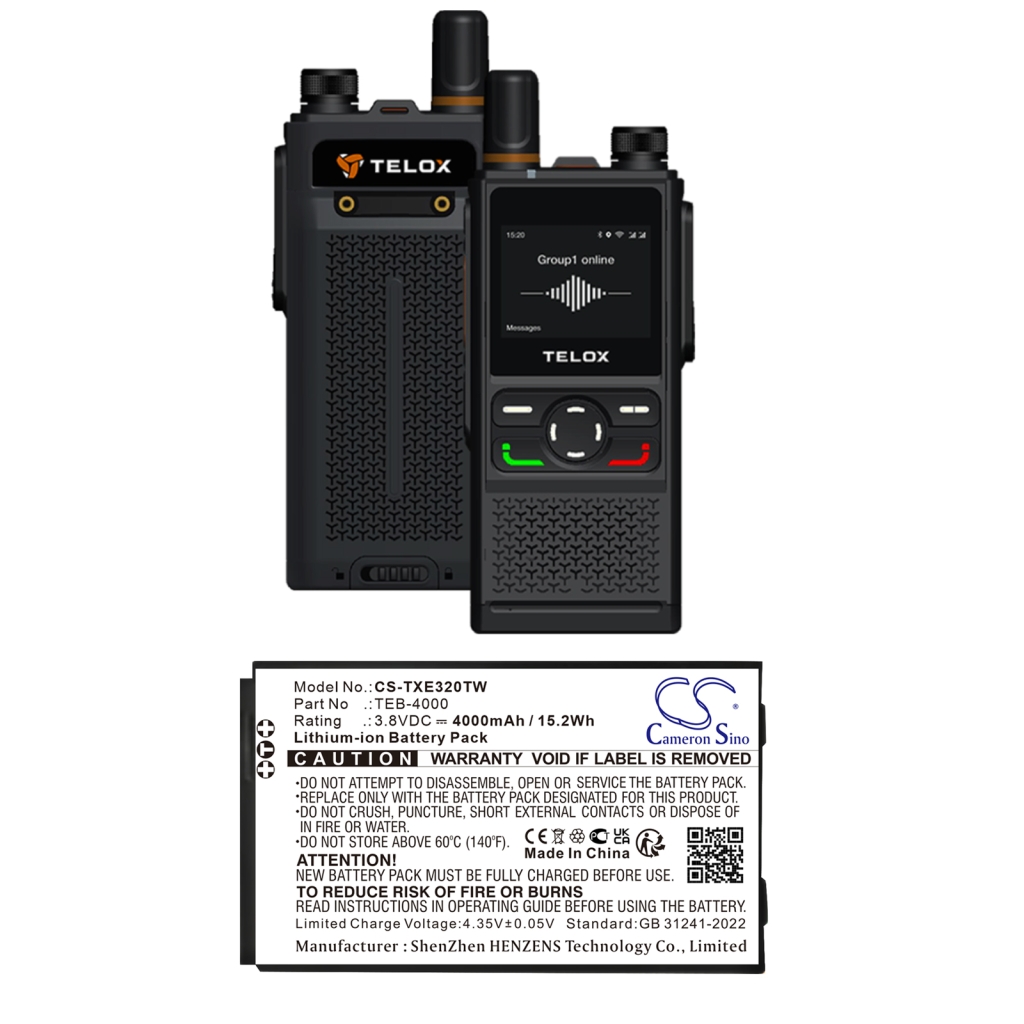 Batéria pre vysielačky Telox CS-TXE320TW