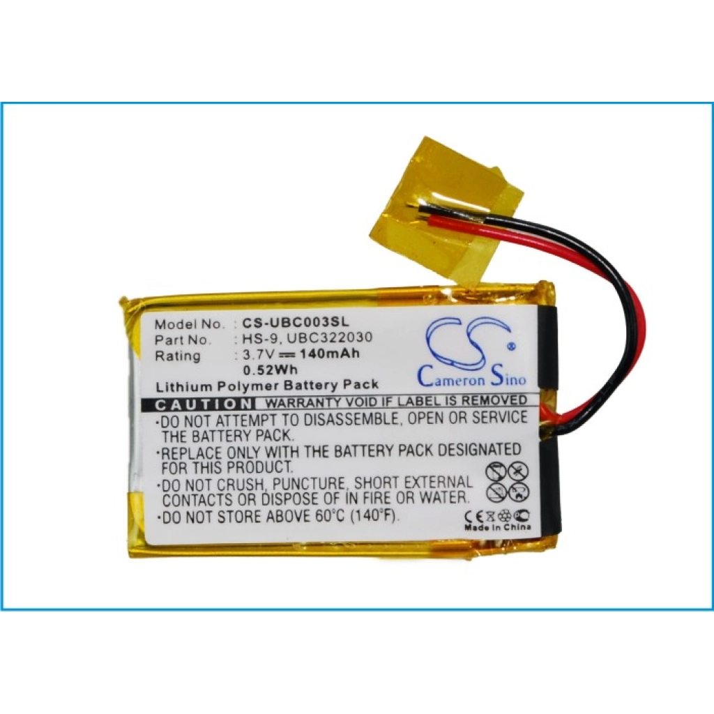 Wireless Headset Battery Ultralife CS-UBC003SL