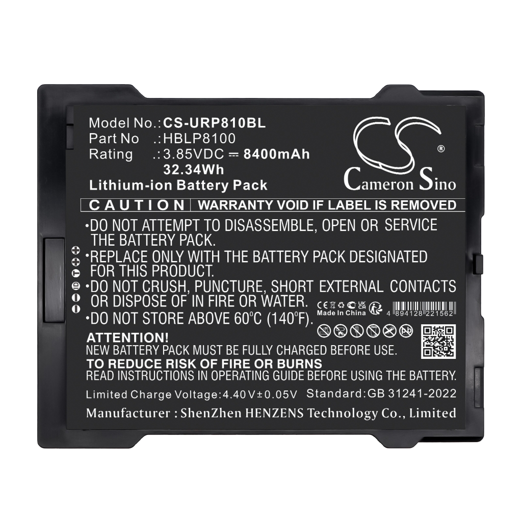 Batéria pre čiarový kód, skener Urovo CS-URP810BL