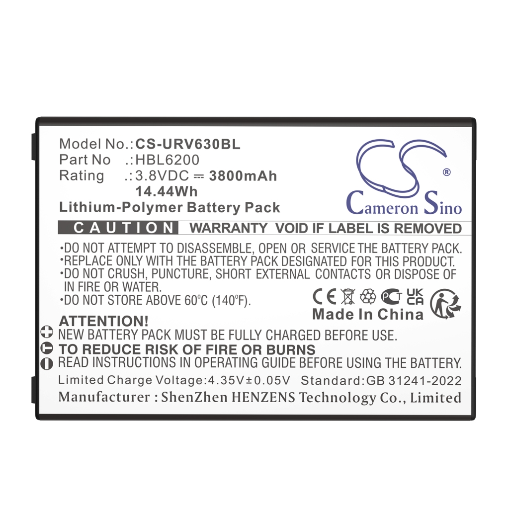 Batéria pre čiarový kód, skener Urovo CS-URV630BL