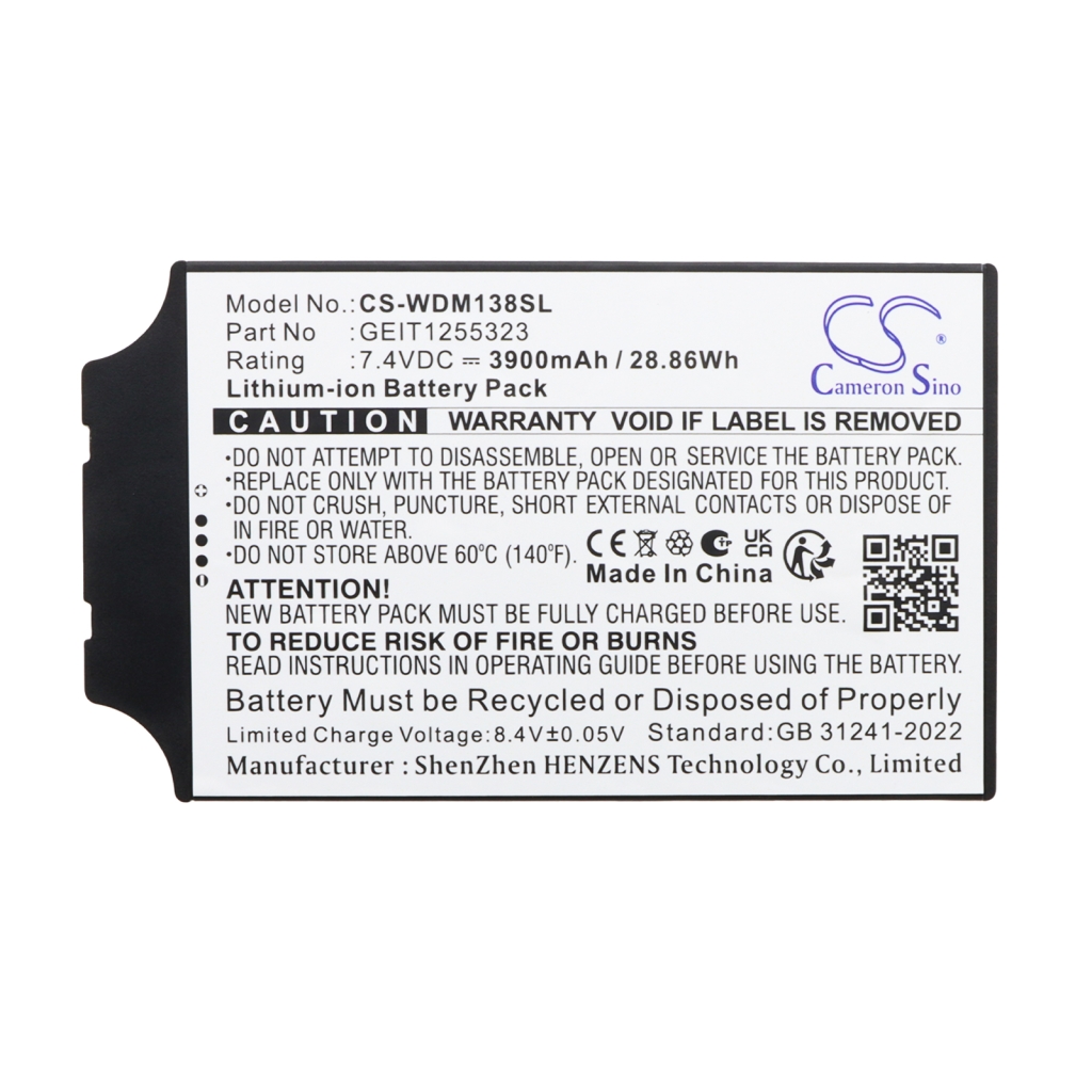 Baterie kompatibilní s Ge Waygate CS-WDM138SL