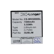 CS-WKS008SL<br />Batérie pre   nahrádza batériu SUBLIM