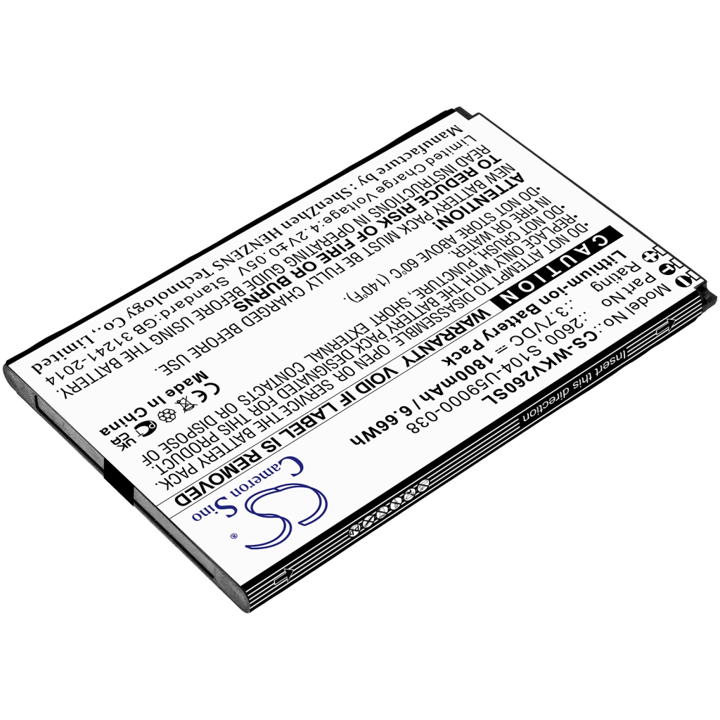 Batérie pre mobilné telefóny Wiko CS-WKV260SL