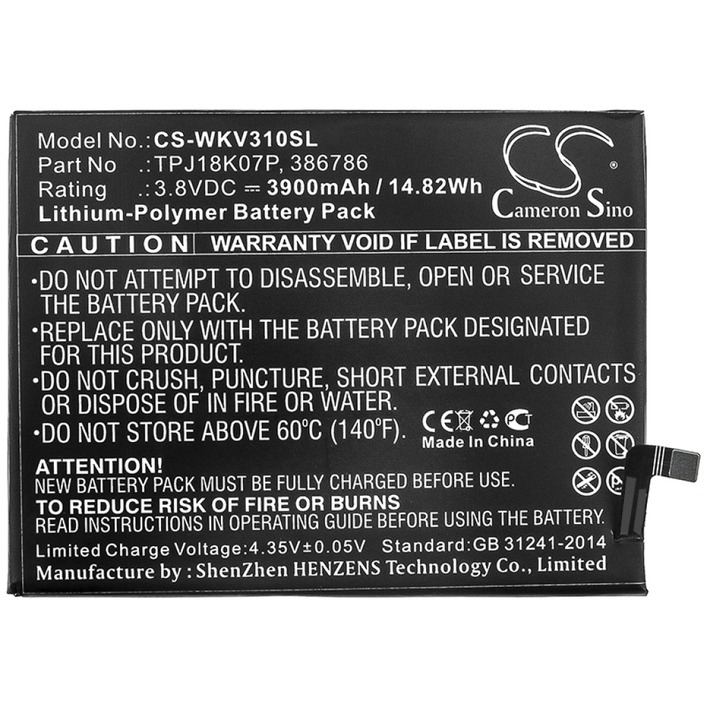 Batérie pre mobilné telefóny Wiko CS-WKV310SL