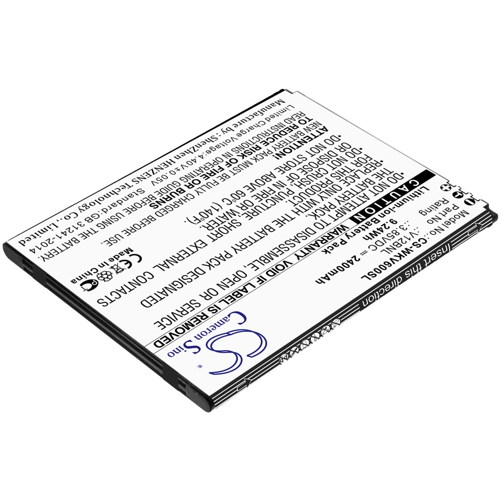 Batérie pre mobilné telefóny Wiko CS-WKV600SL
