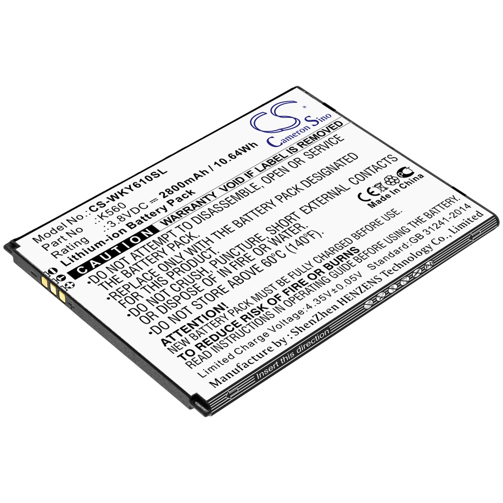 Batérie pre mobilné telefóny Wiko CS-WKY610SL