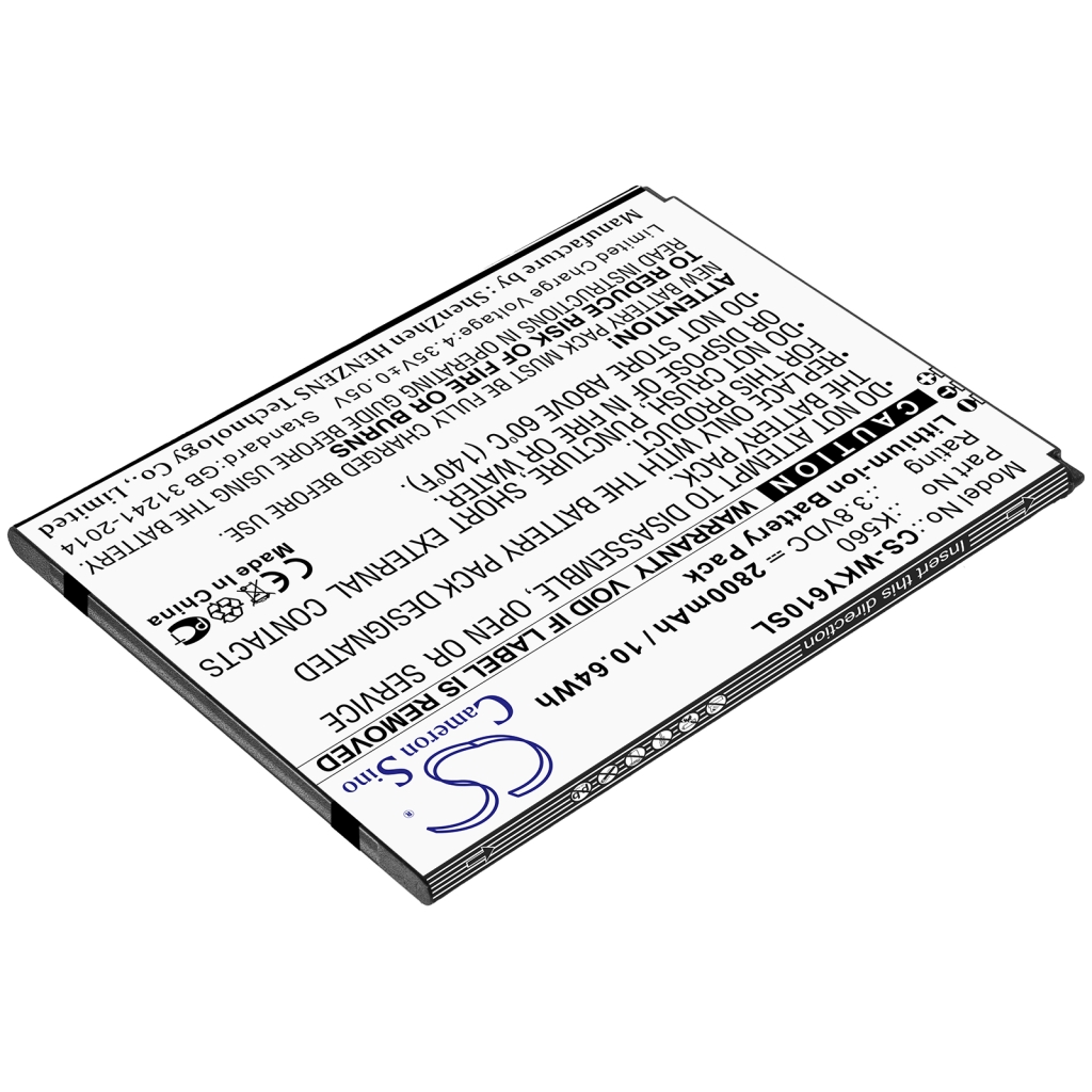 Batérie pre mobilné telefóny Wiko CS-WKY610SL