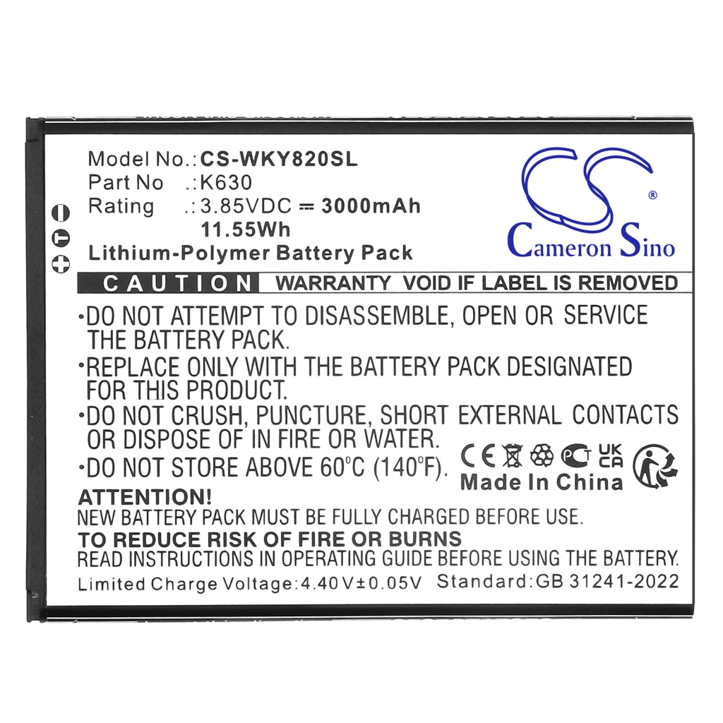 Baterie do mobilů Wiko CS-WKY820SL