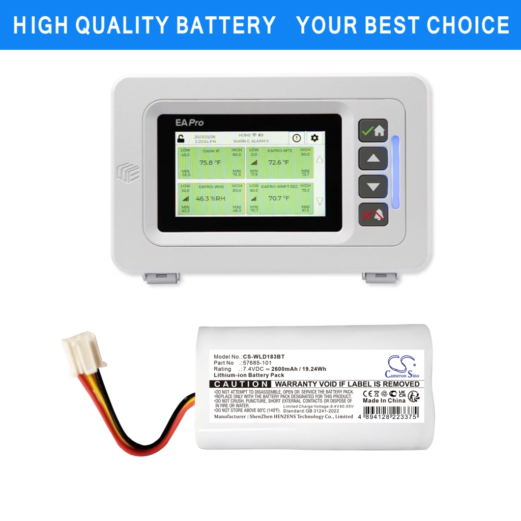 Home Security Camera Battery Winland CS-WLD183BT