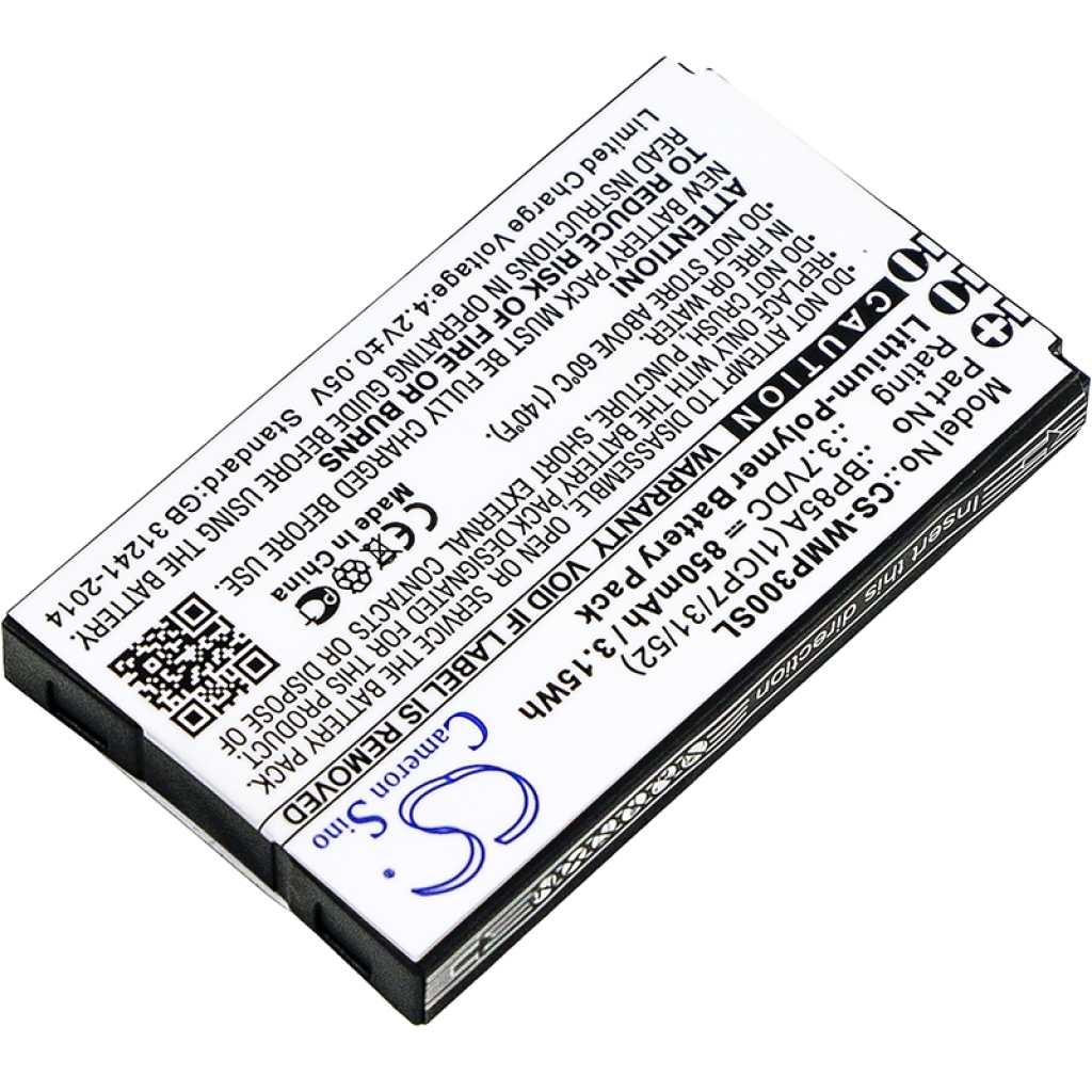 Batéria GPS, navigátora Wm systems CS-WMP300SL