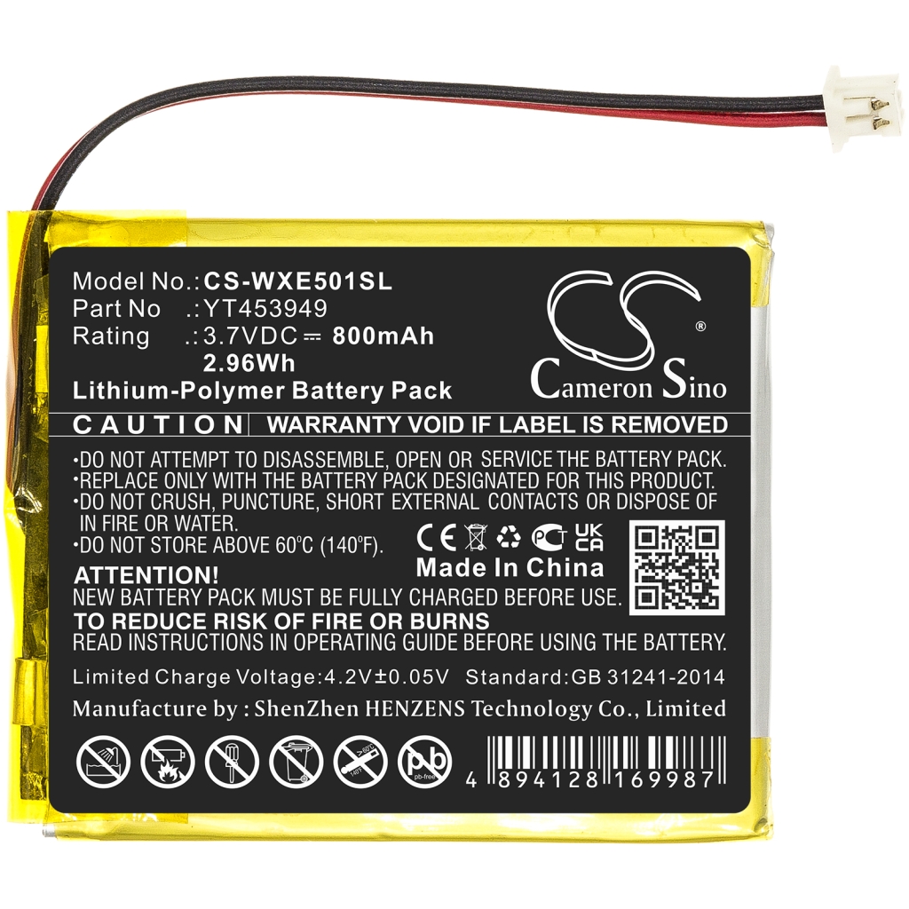 Batérie pre elektronické knihy, elektronické čítačky Wexler CS-WXE501SL