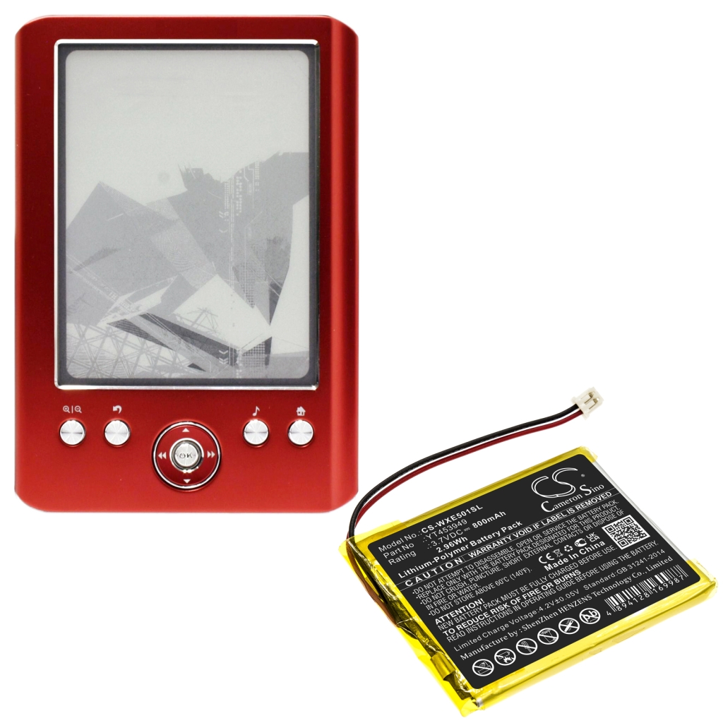 Batérie pre elektronické knihy, elektronické čítačky Wexler CS-WXE501SL