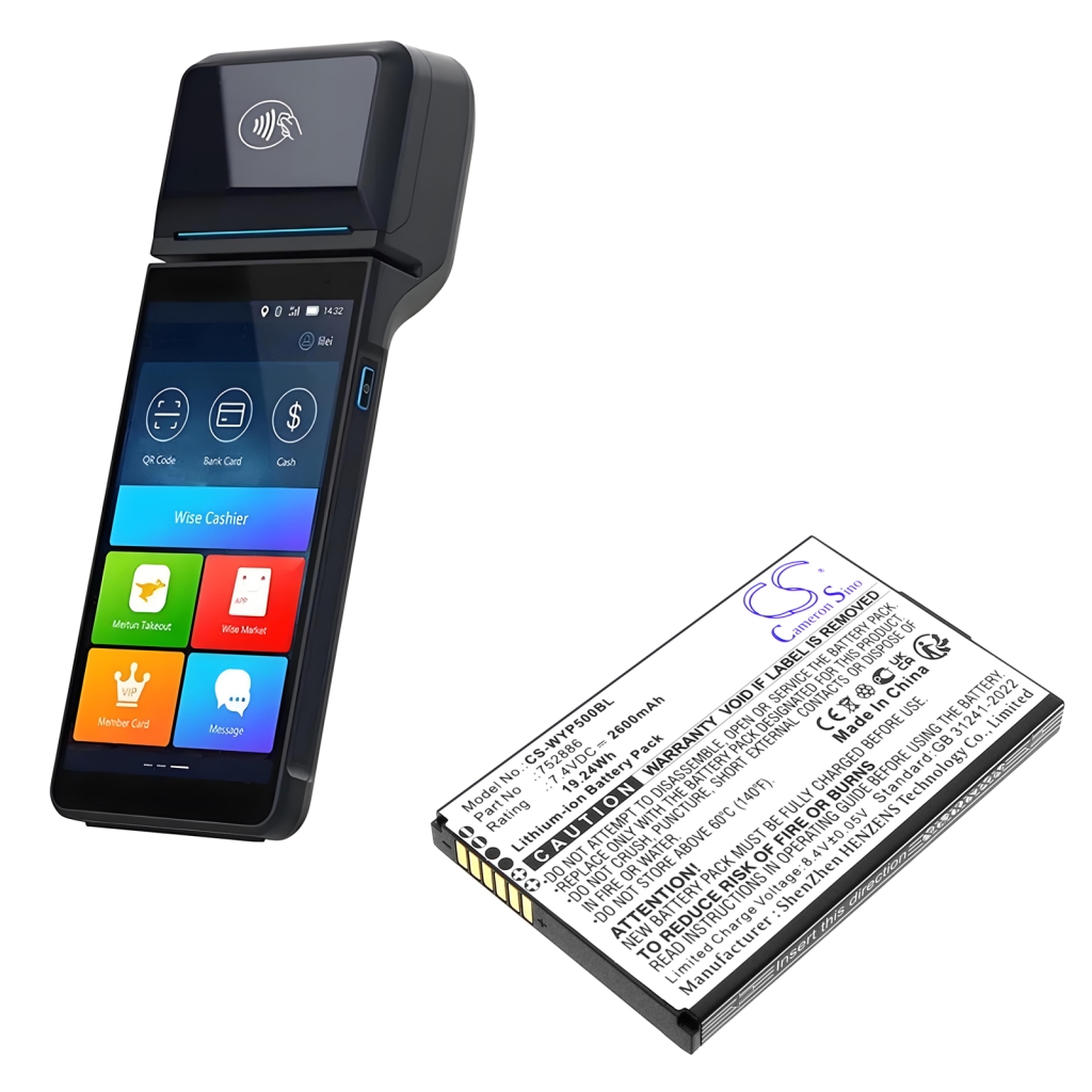 Batéria do platobného terminálu Wiseasy CS-WYP500BL