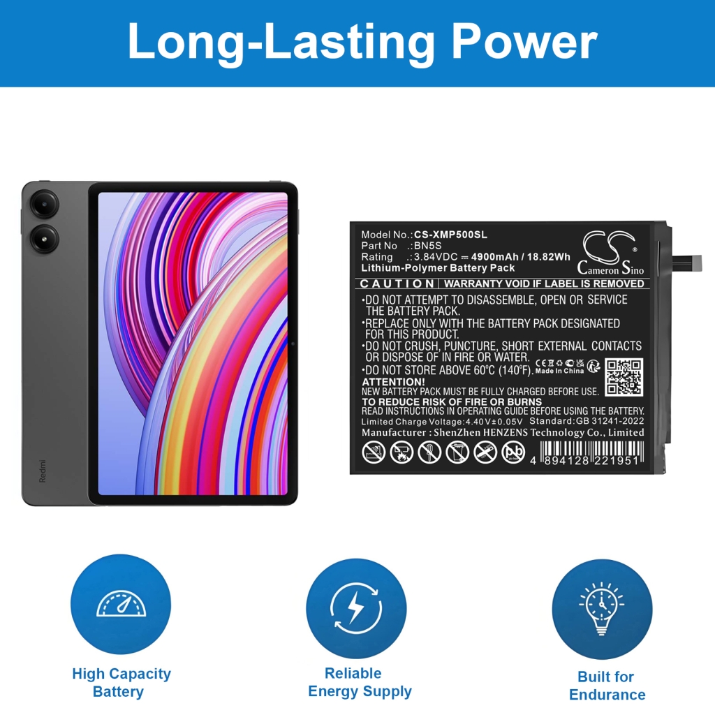 Tablet Battery Redmi CS-XMP500SL