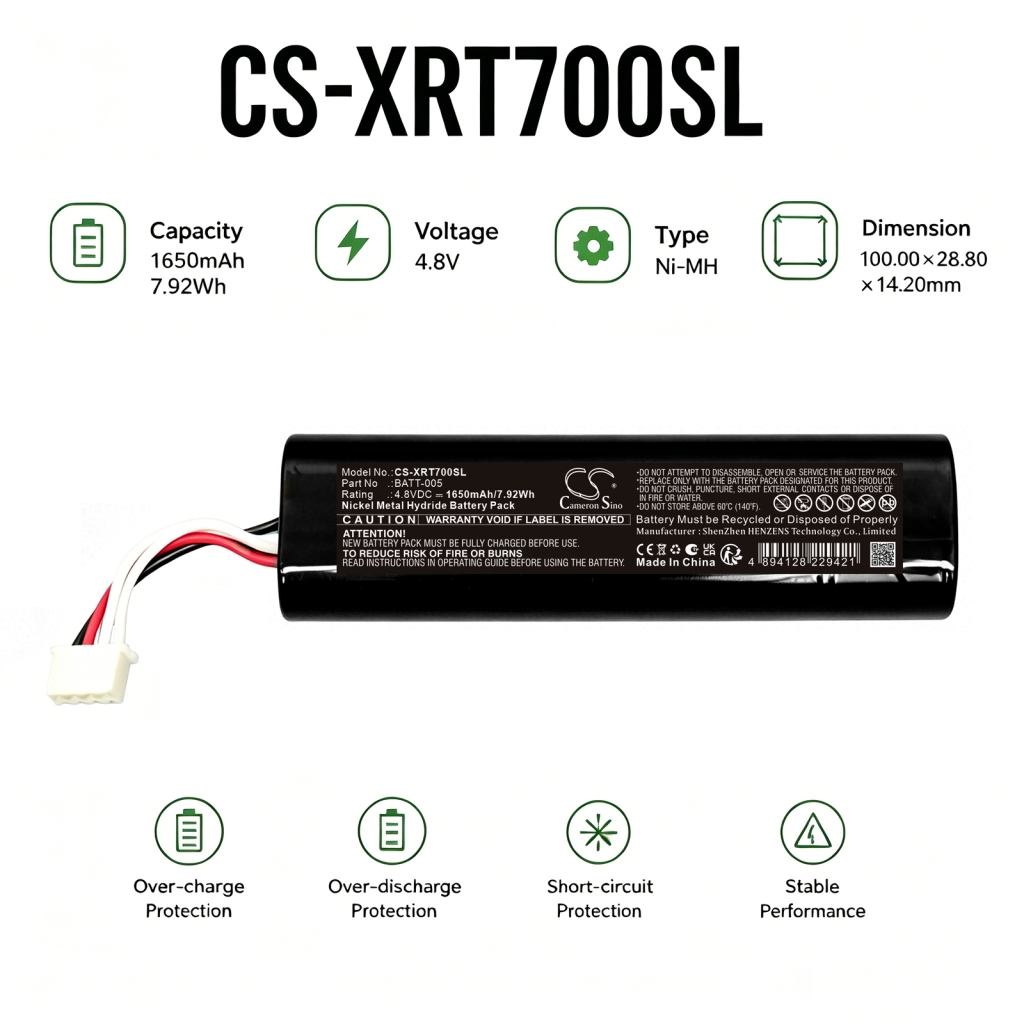 Baterie kompatibilní s X-rite CS-XRT700SL