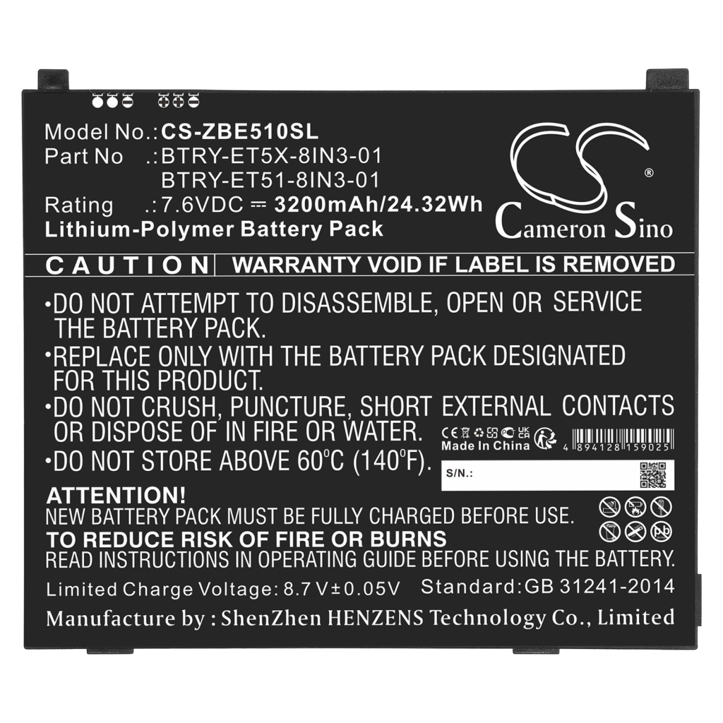 Batéria pre tablet Zebra CS-ZBE510SL