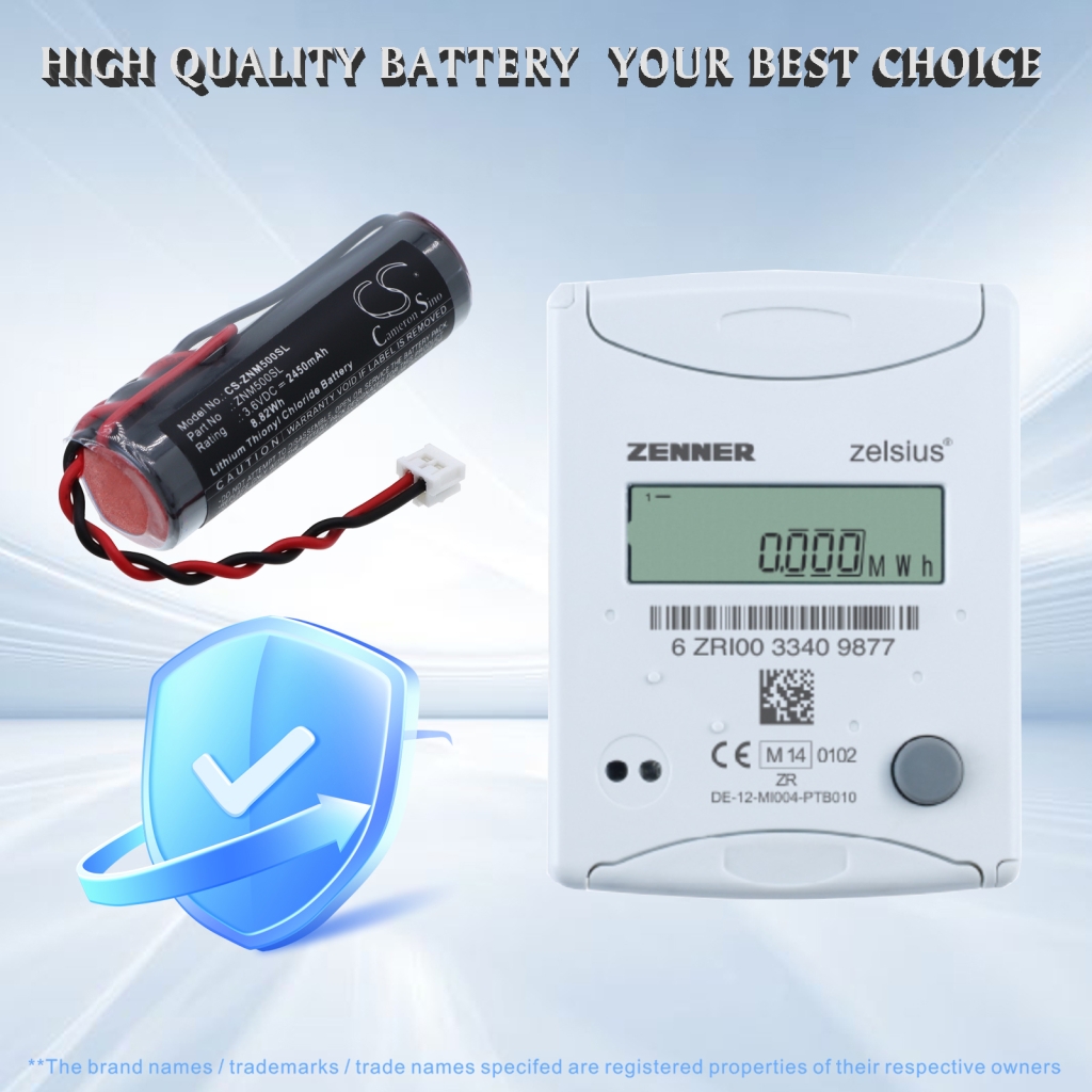 Baterie kompatibilní s Zenner CS-ZNM500SL